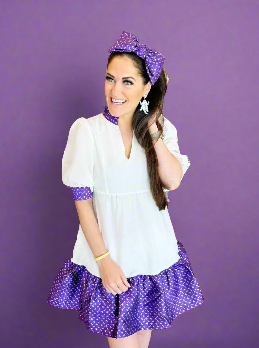 TCU GAMEDAY BIB DRESS