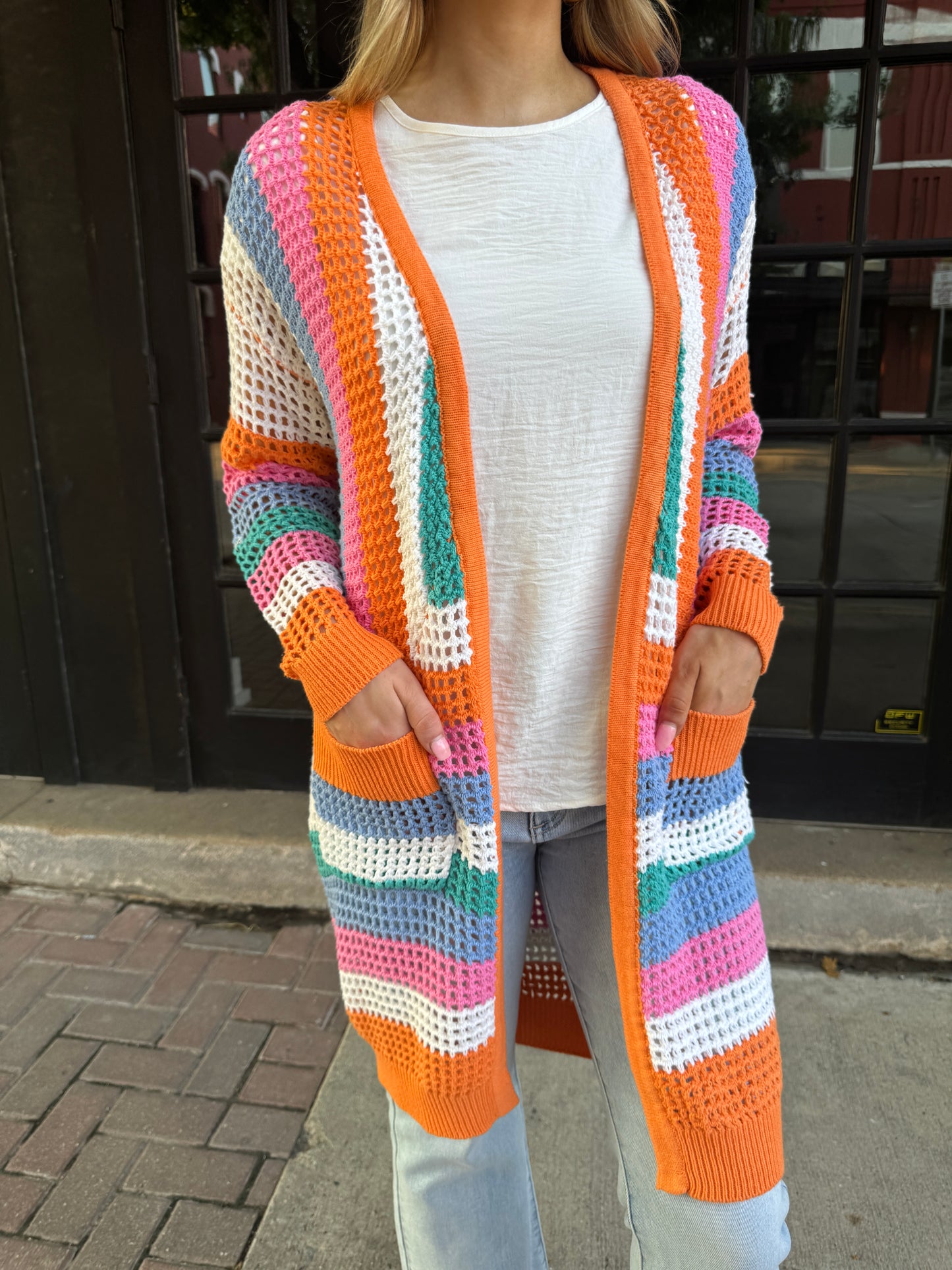 OPEN KNIT CARDIGAN