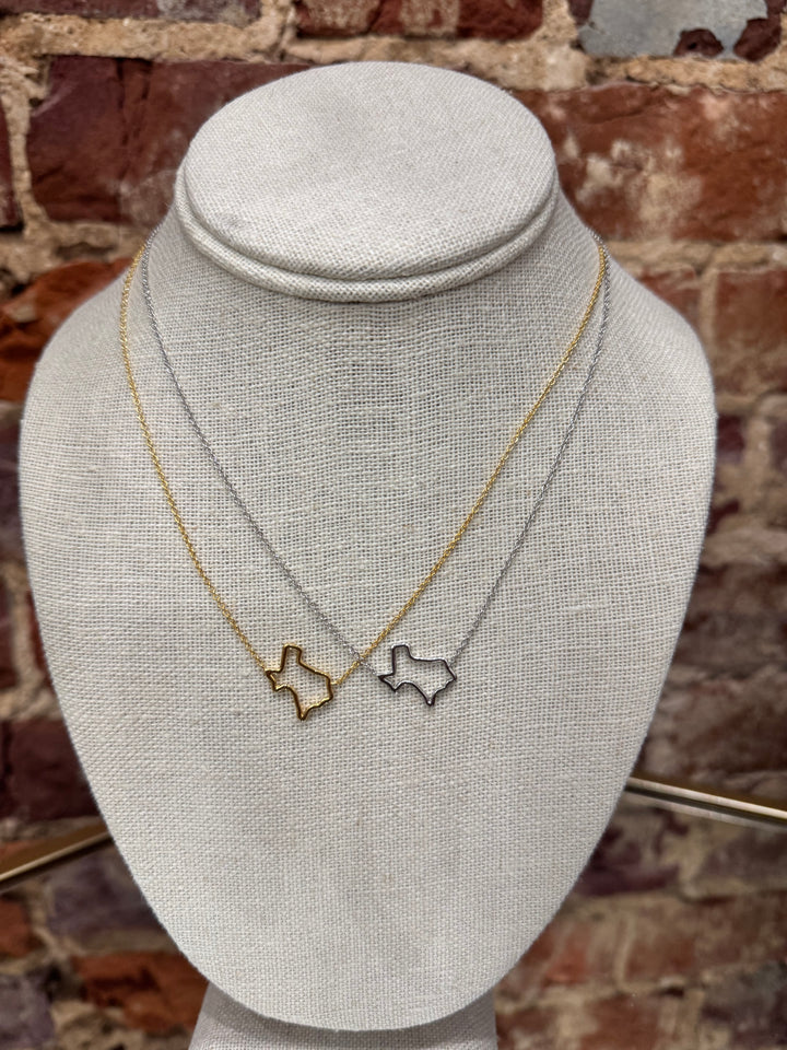 TEXAS OUTLINE NECKLACE