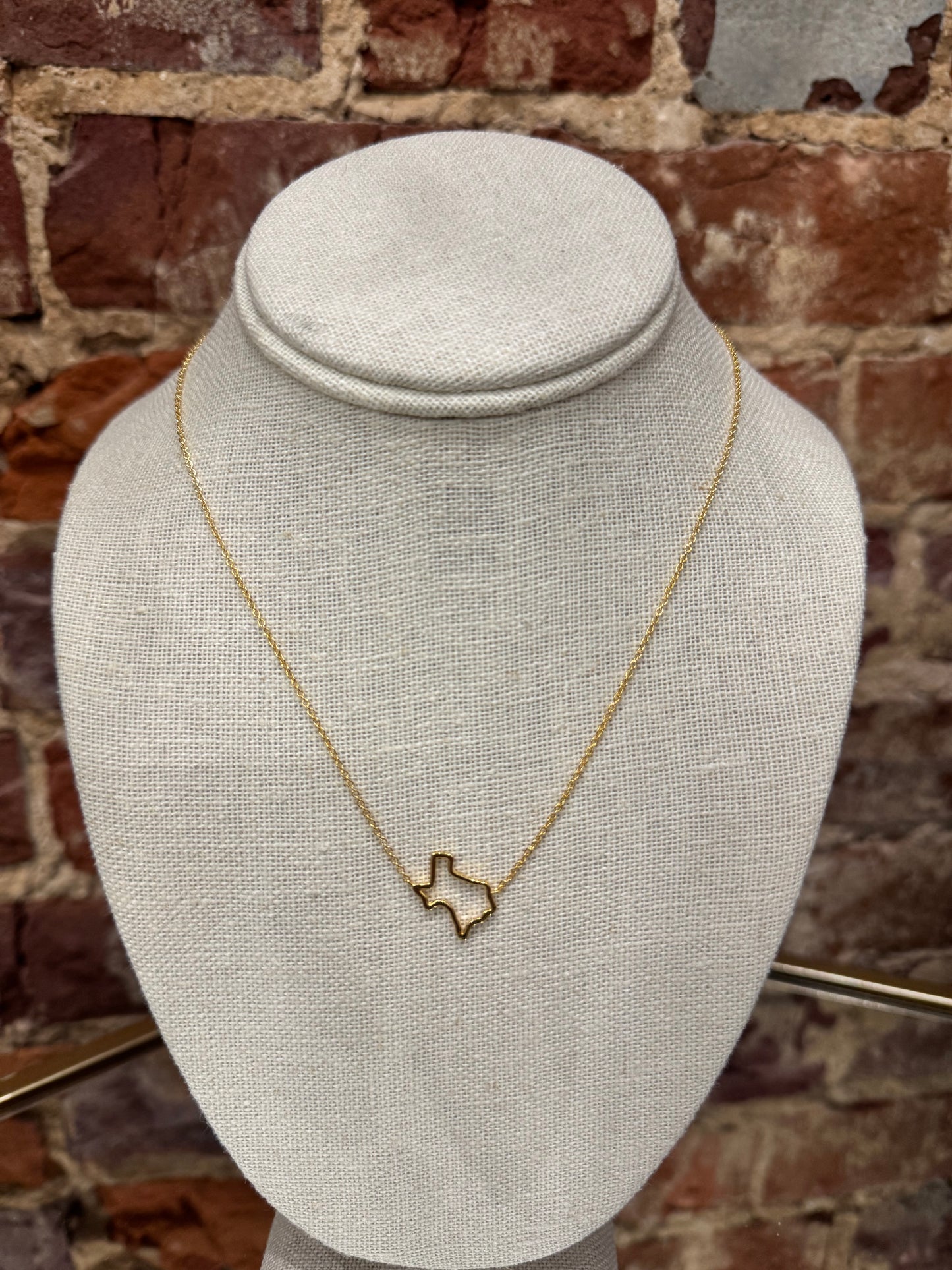 TEXAS OUTLINE NECKLACE