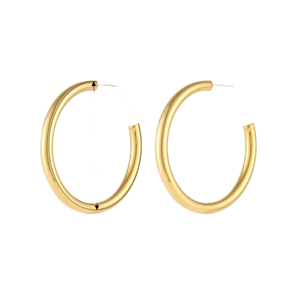 THIN LARGE HOOPS