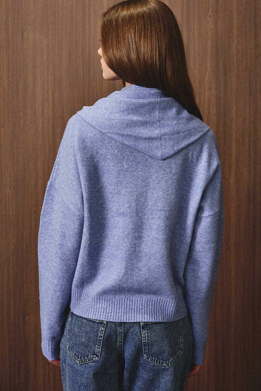 Crewneck Sweater With Scarf