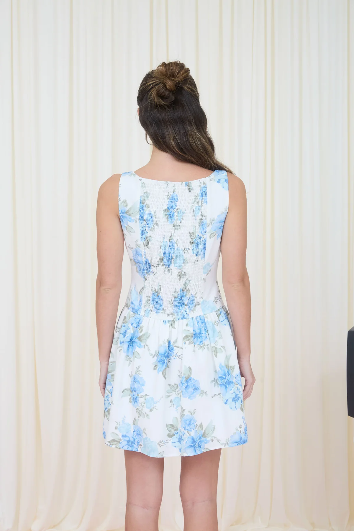 FLORAL BUTTON DOWN MINI DRESS