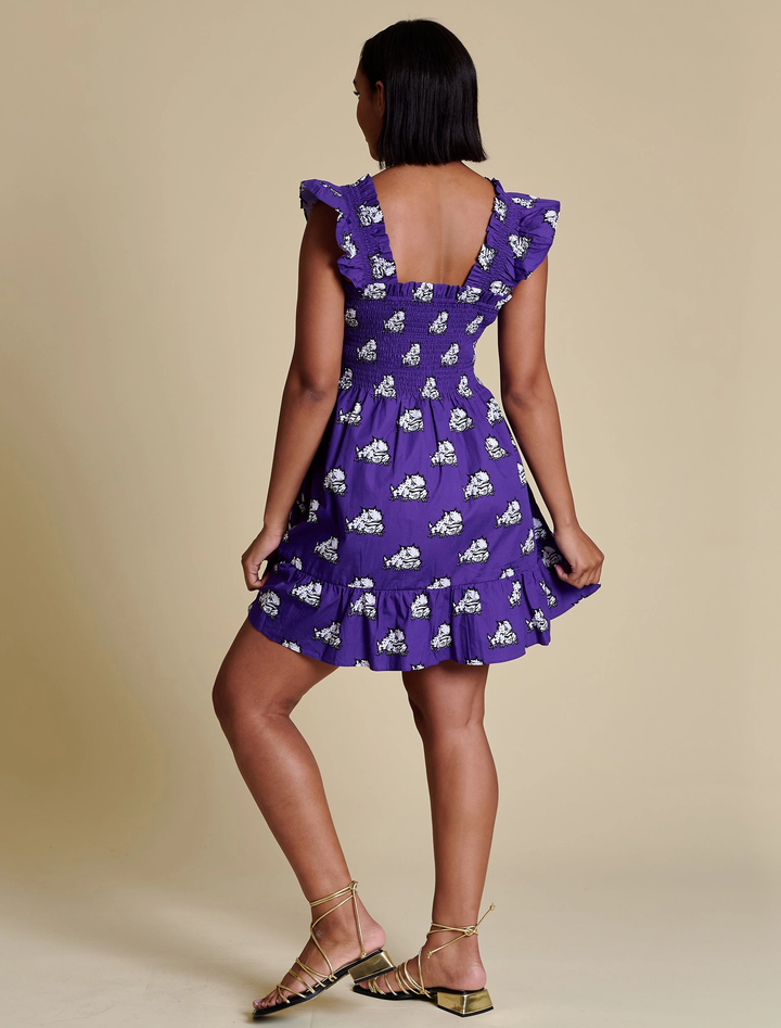 THE POPLIN SMOCKED DRESS