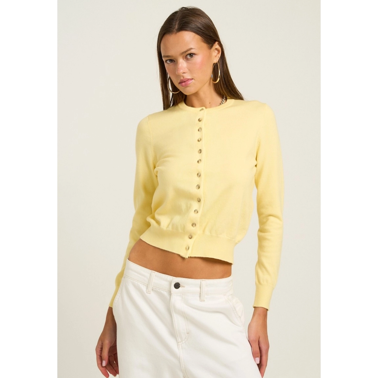 PASTEL BUTTON UP CARDIGAN