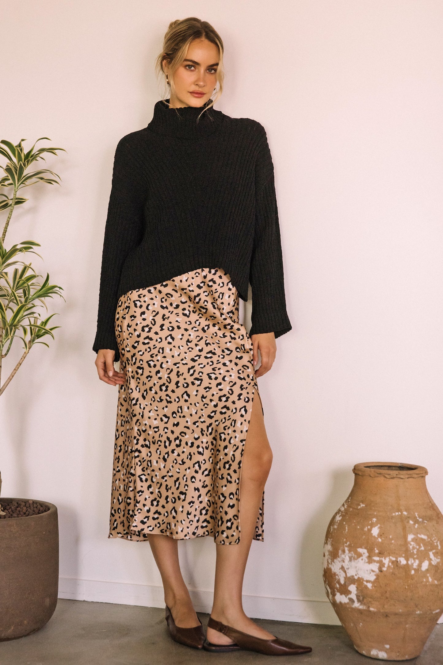 SATIN MAXI SKIRT