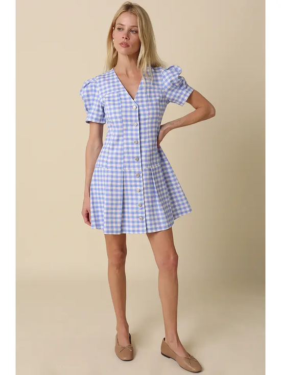 SERENA GINGHAM DRESS