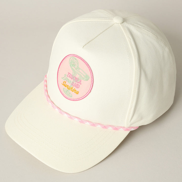 TEQUILA AND SUNSHINE PATCH TRUCKER HAT