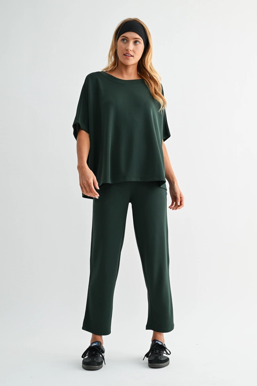 BOATNECK CLOUD FLEECE TOP