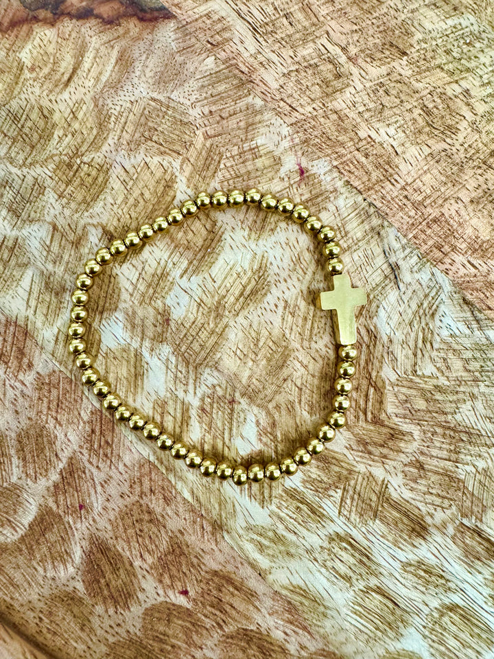 TARNISH FREE BEADED CROSS BRACELETS