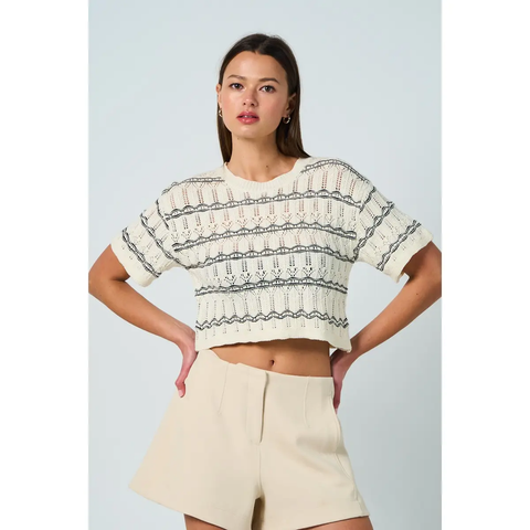 Striped Knit Top