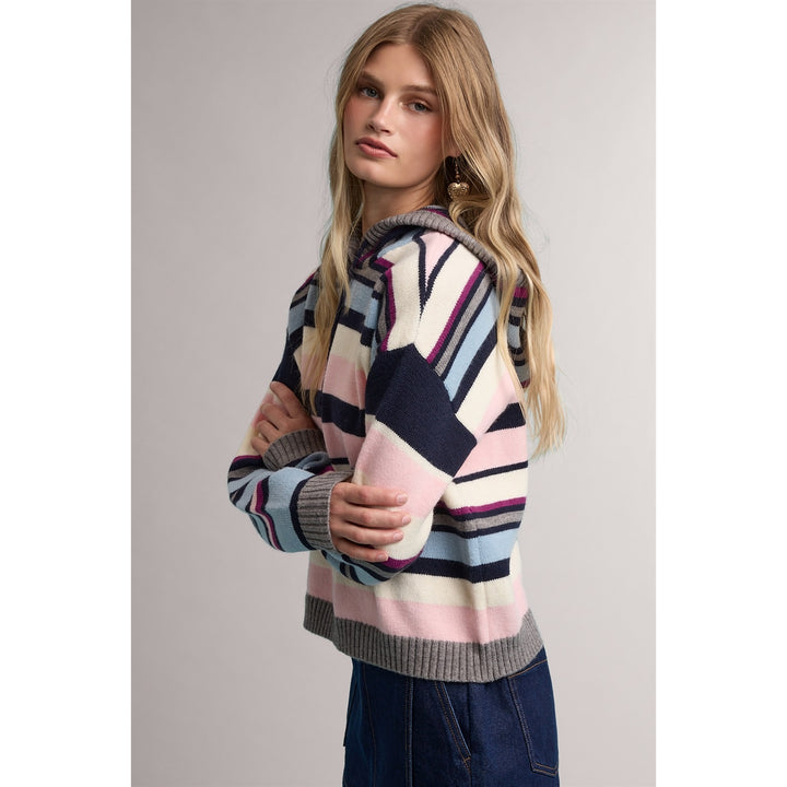 Striped Pullover Hoodie