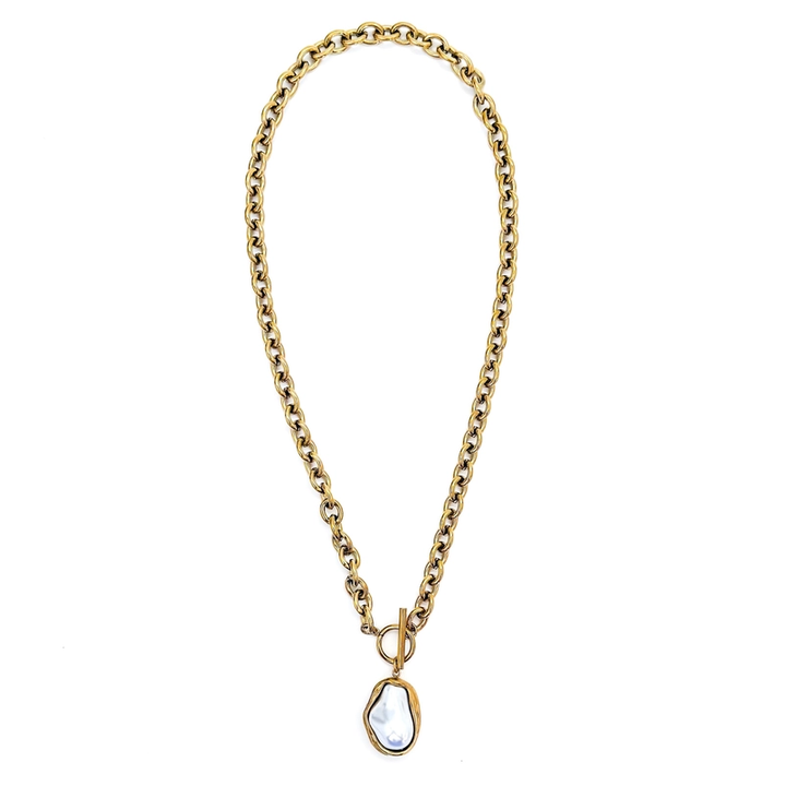 18K GOLD TARNISH FREE PEARL PENDANT
