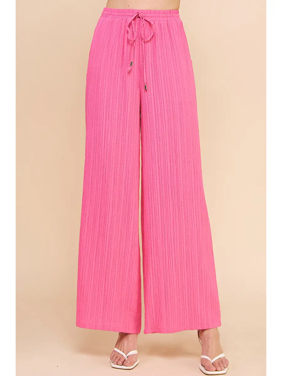TEXTURED DRAWSTRING PANT