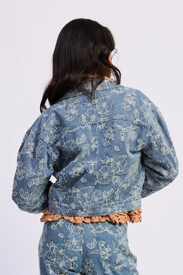 OPAL CROPPED DENIM JACKET