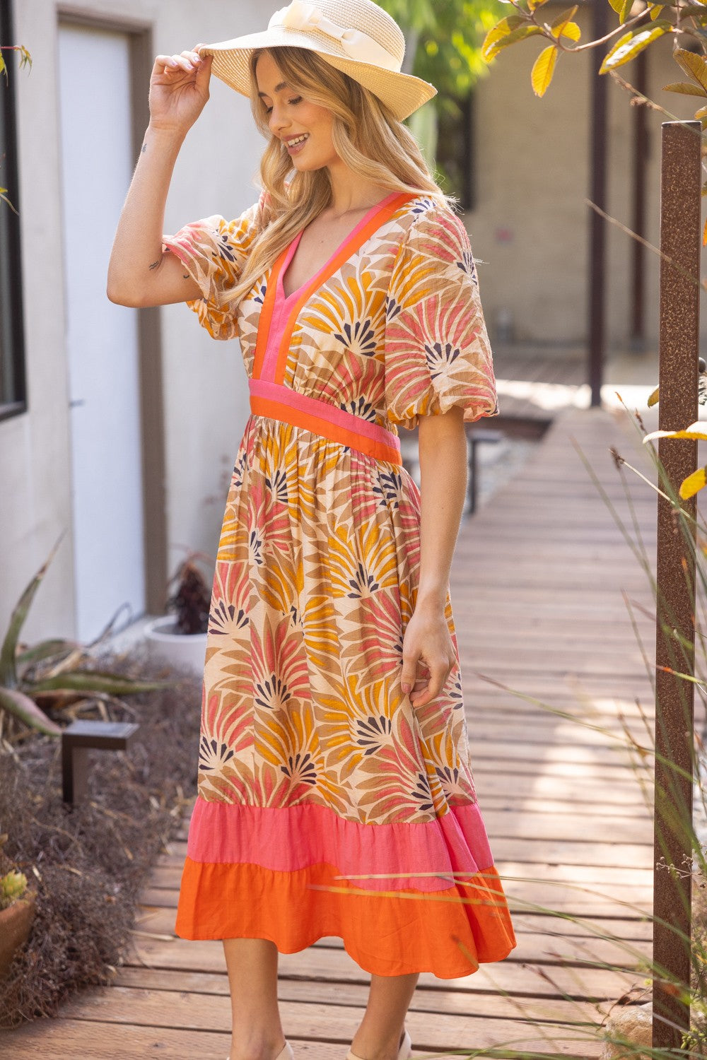 Tropical Sunset Maxi Dress