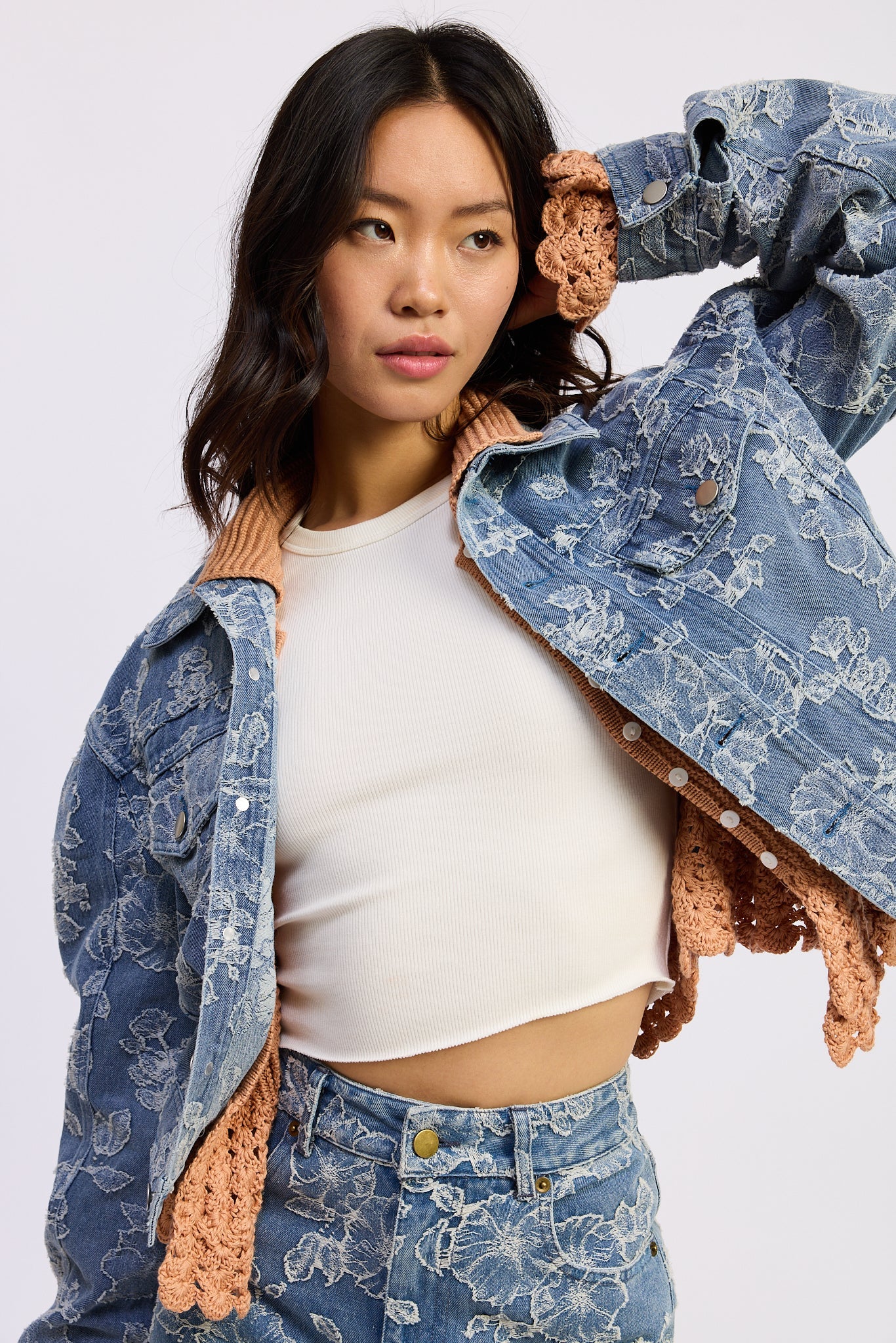OPAL CROPPED DENIM JACKET