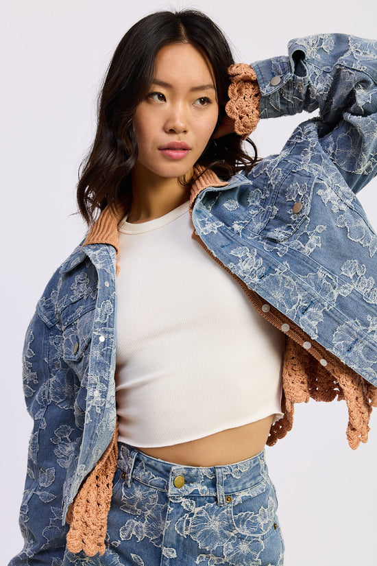 OPAL CROPPED DENIM JACKET