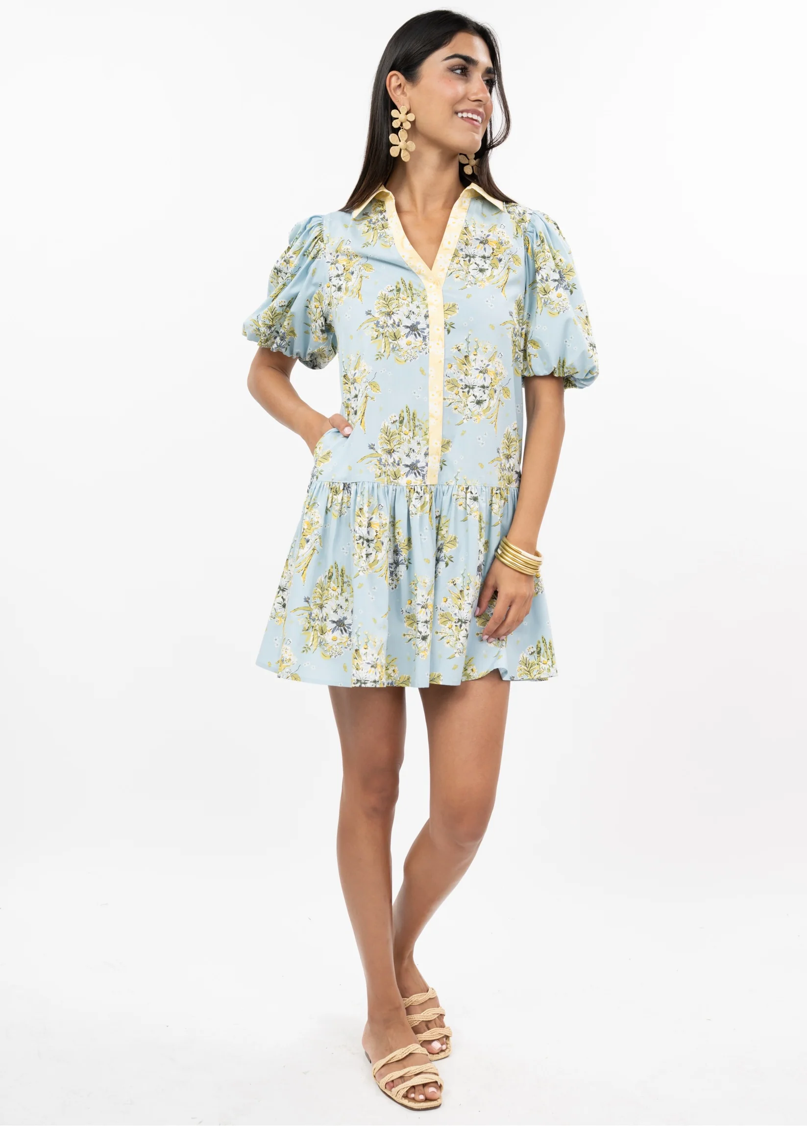 BANDED FRONT DRESS