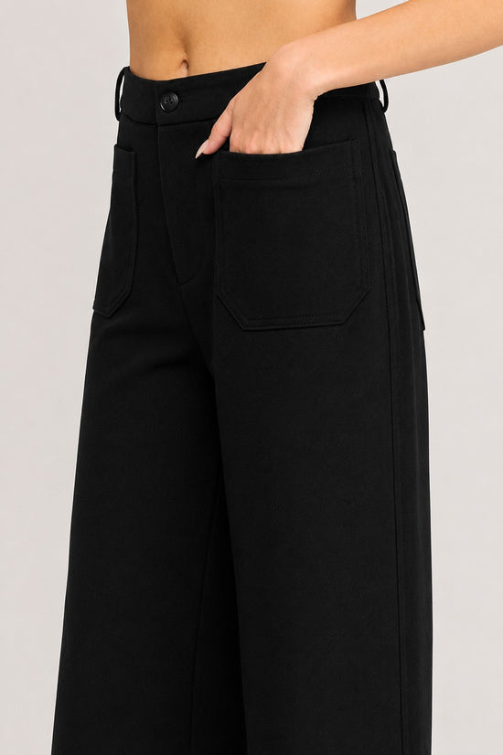 Black and brown straight-leg trousers - product image 8