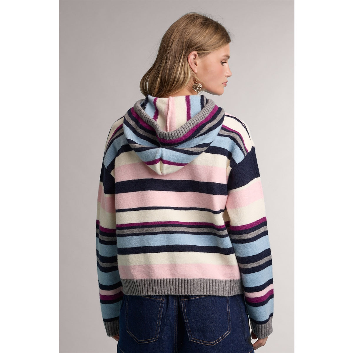 Striped Pullover Hoodie