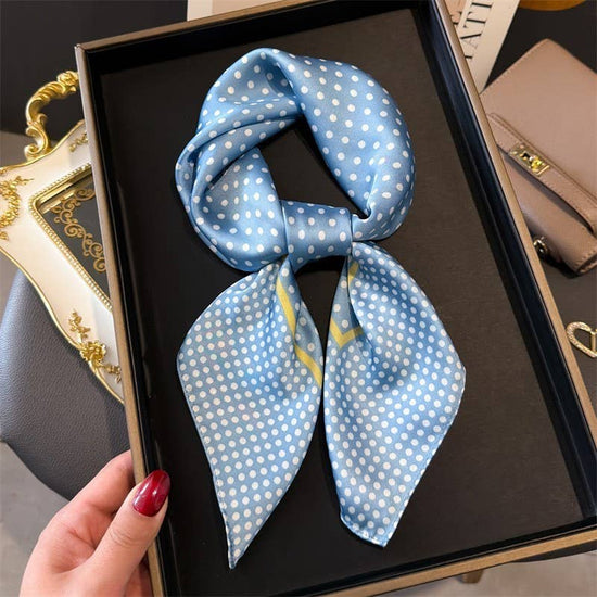 LARGE POLKA DOT PRINT BANDANA SCARF