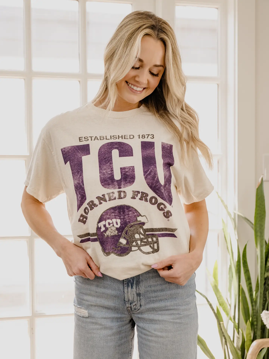 TCU EST DATE HELMET TEE