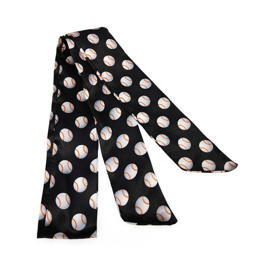 Baseball Pattern Print Twilly Scarves