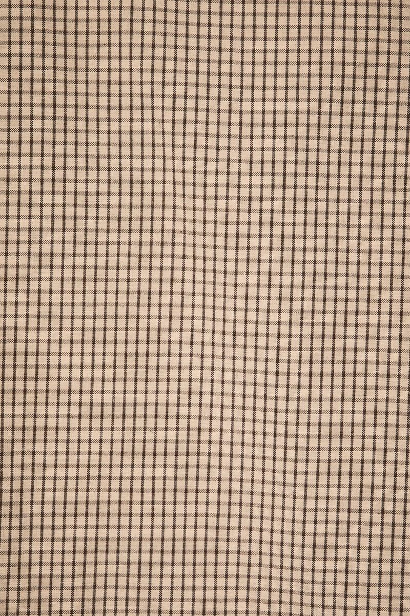 Close-up of taupe micro-plaid pattern