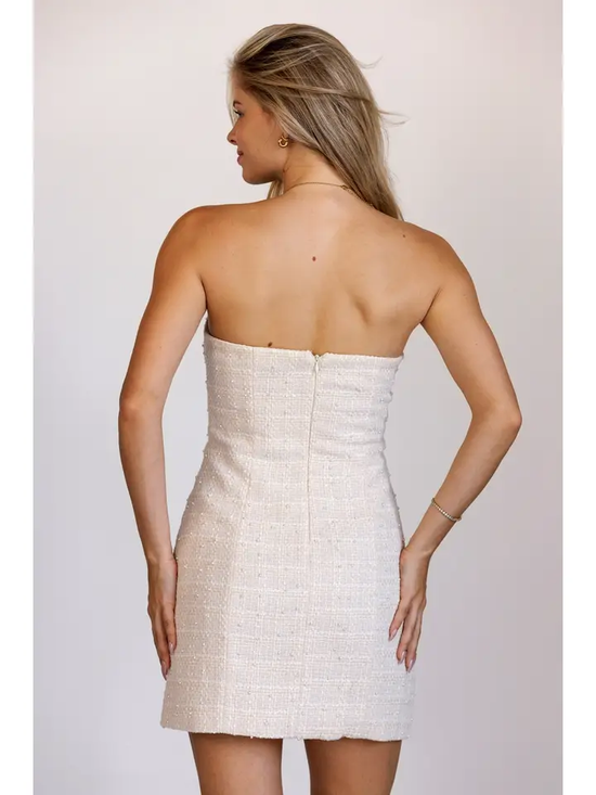 PEARL TWEED MINI DRESS