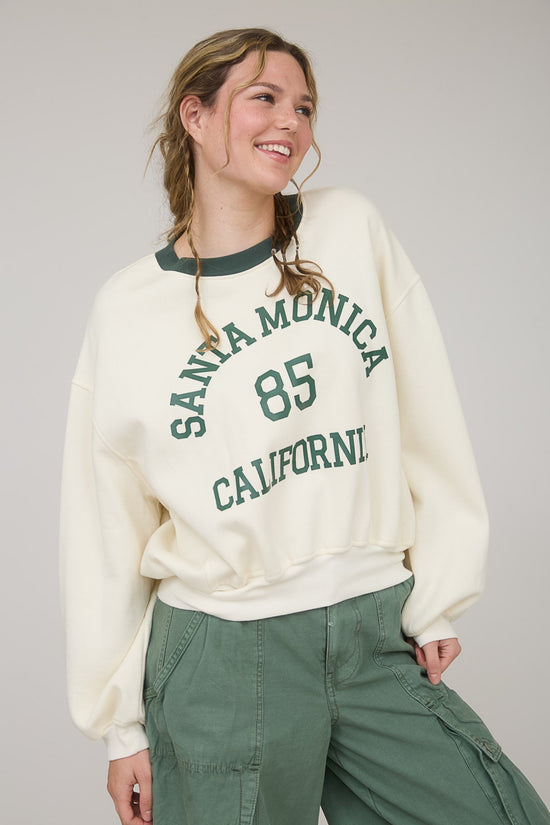 SANTA MONICA CROPPED SWEATSHIRT