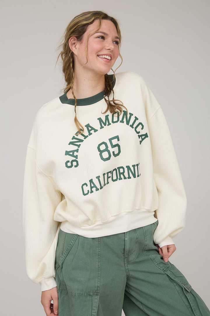 SANTA MONICA CROPPED SWEATSHIRT