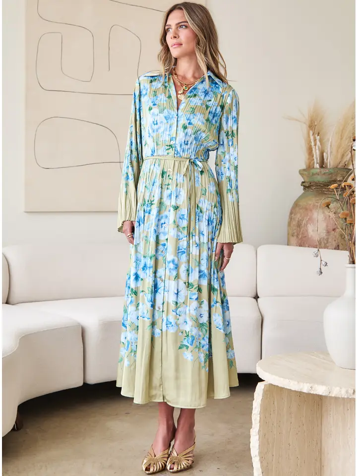 FLORAL PRINT MIDI DRESS