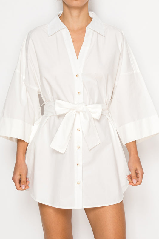 BELTED TUNIC TOP