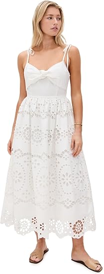 ISABELLA EMBROIDERED MIDI DRESS