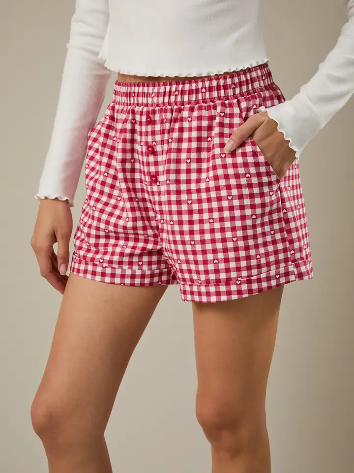 HEARTS& GINGHAM BOXERS