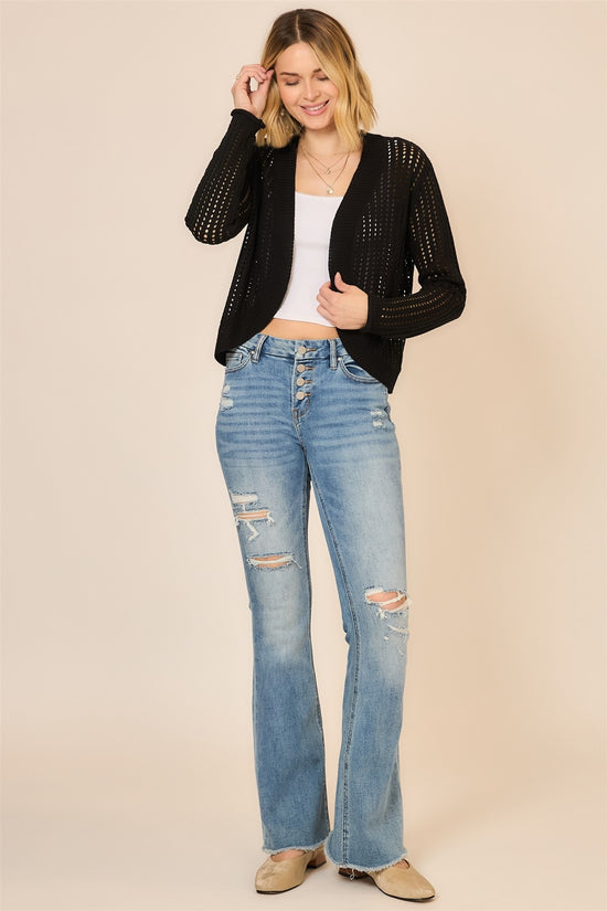 OPEN KNIT CARDIGAN