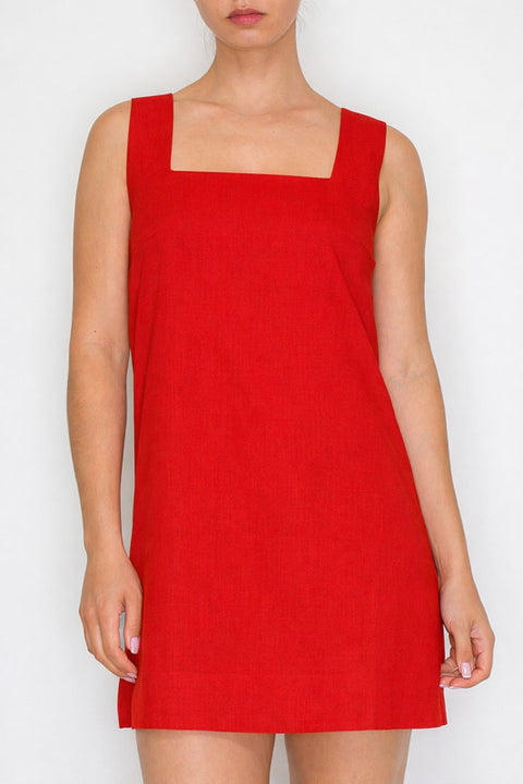 Square Neck Mini Dress
