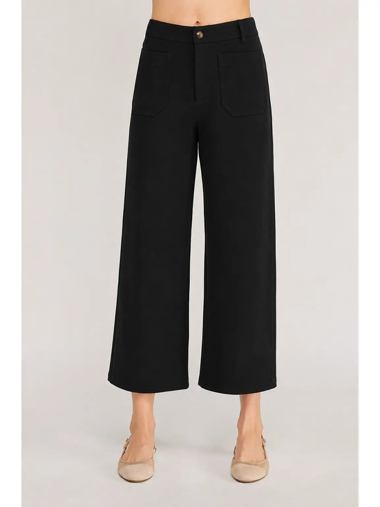 Black and brown straight-leg trousers - product image 6