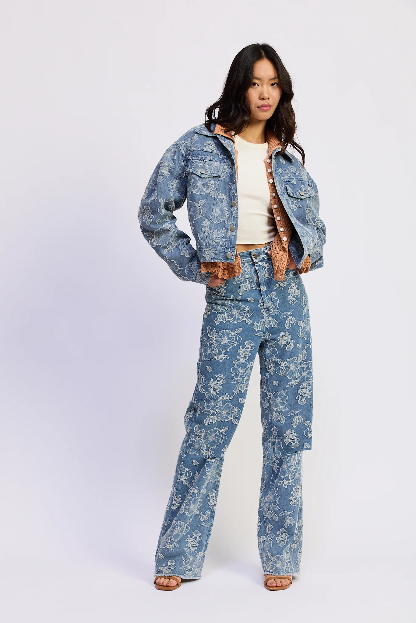 OPAL CROPPED DENIM JACKET