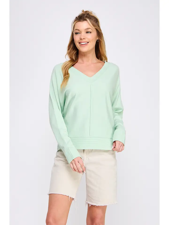 DETAILED VNECK SWEATER