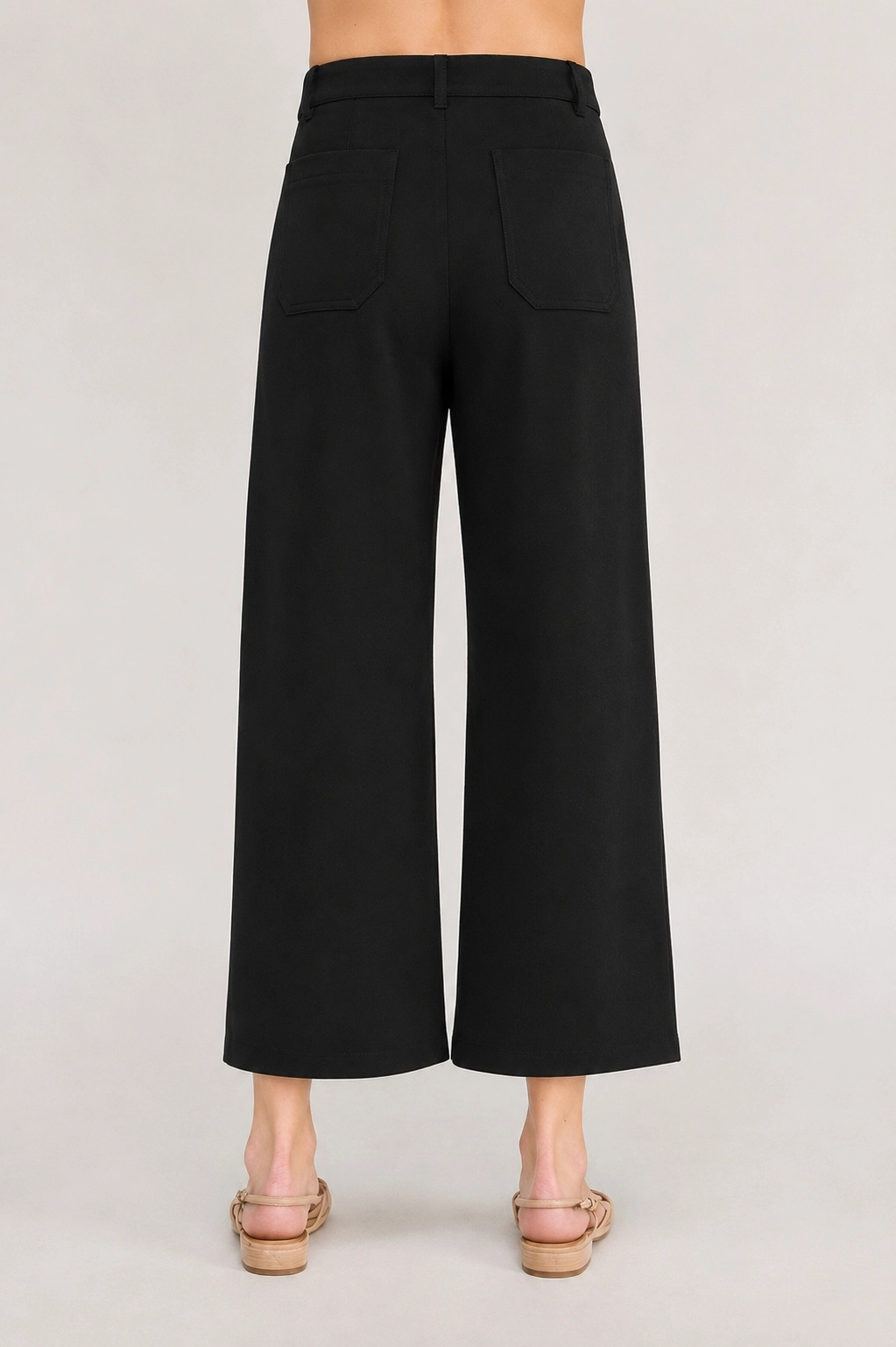 Black and brown straight-leg trousers - product image 9