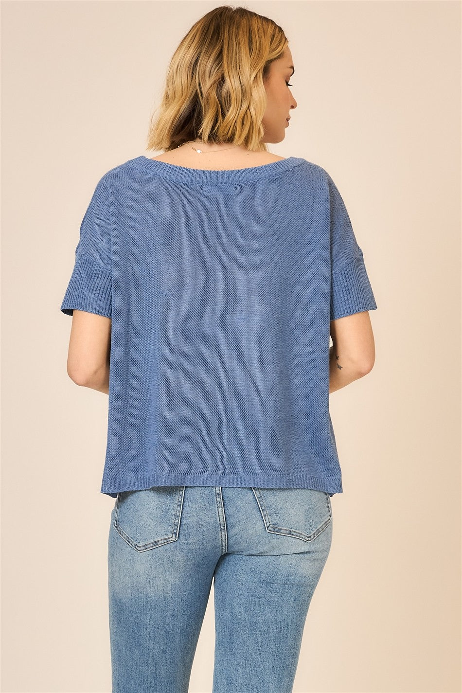 BOATNECK KNIT TOP