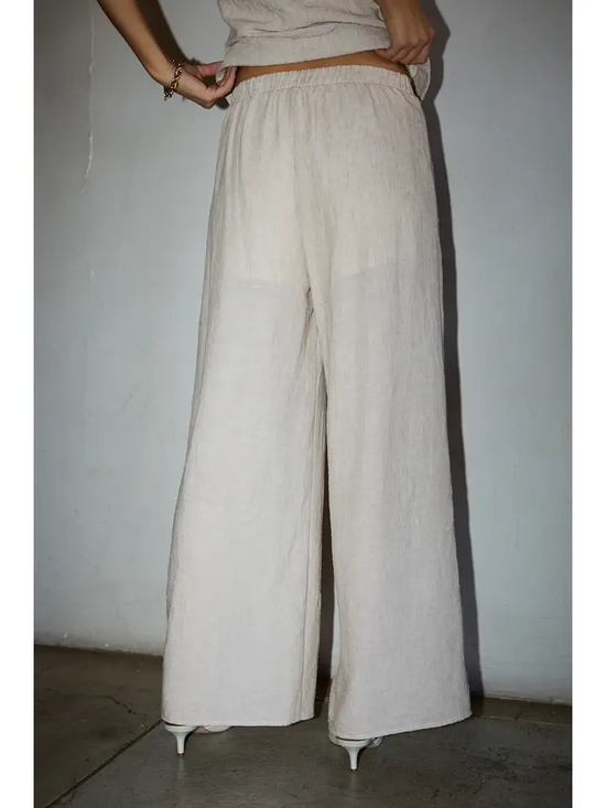 PLEATED WIDE LEG PANT