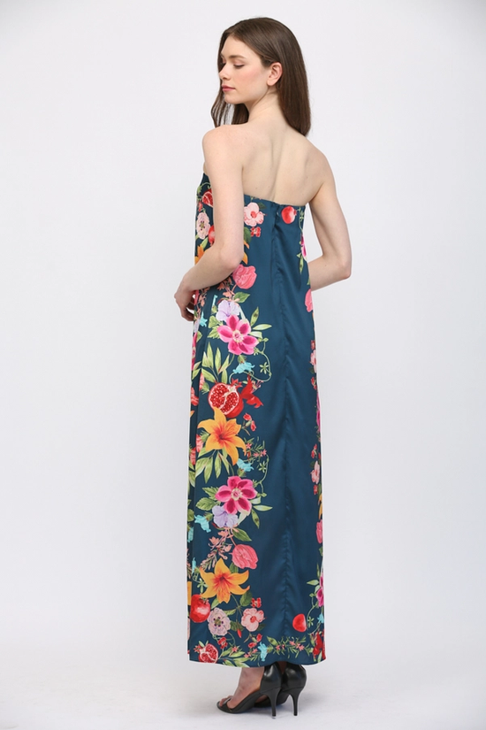 BOTANICAL BOARDER MAXI DRESS