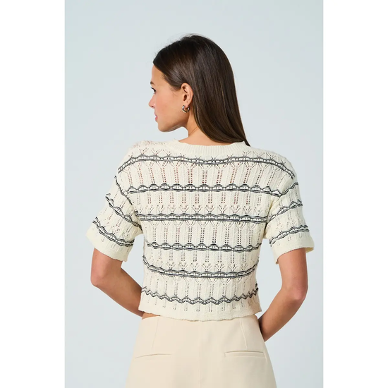 STRIPED KNIT TOP
