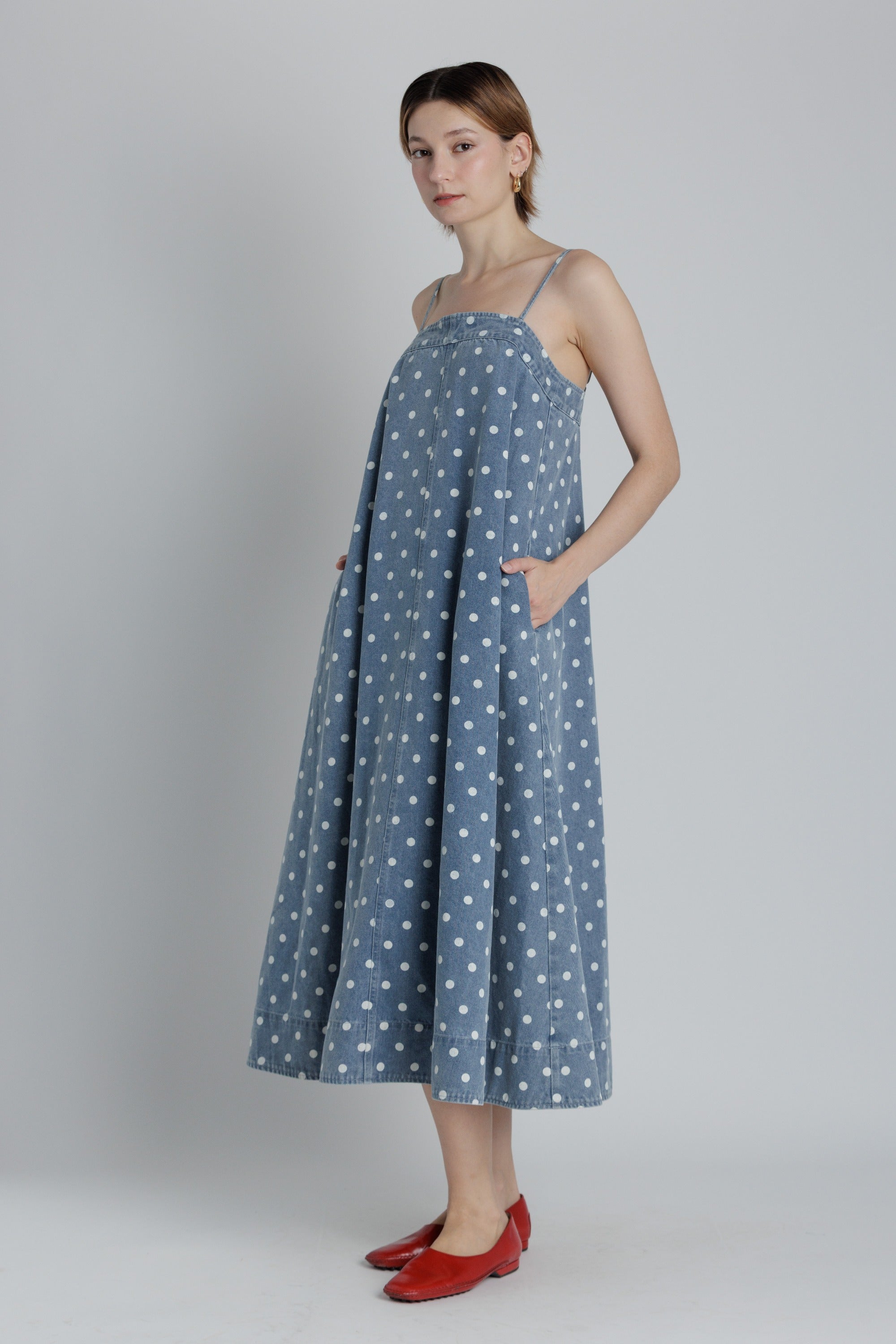 POLKA DOT ALINE MIDI DRESS