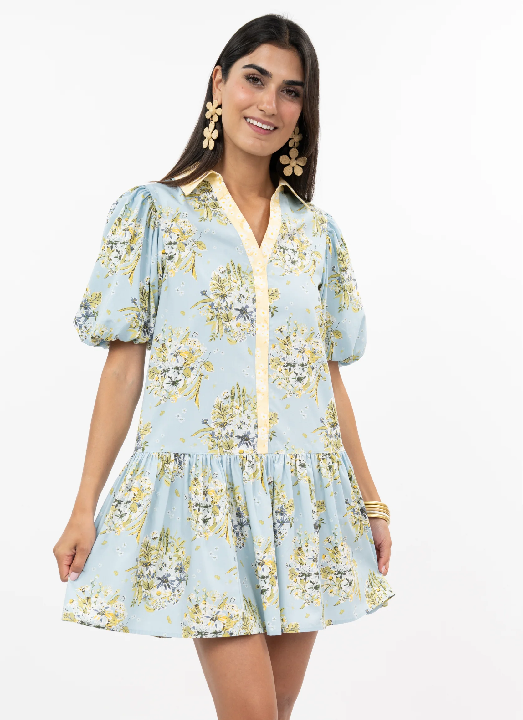BANDED FRONT DRESS