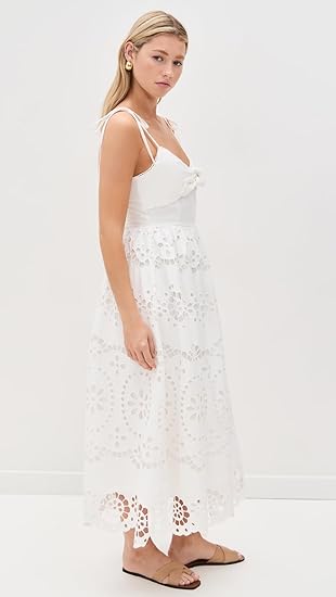 ISABELLA EMBROIDERED MIDI DRESS