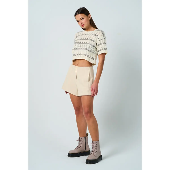 STRIPED KNIT TOP